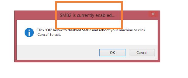 SMB2 currently enable