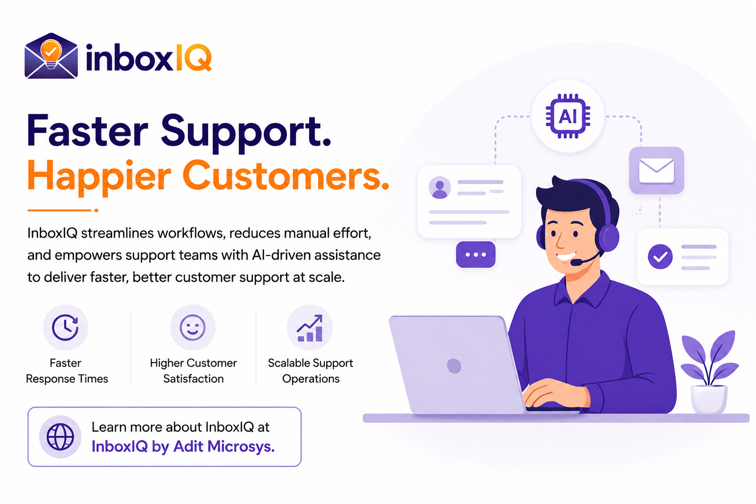 faster support, happy customer